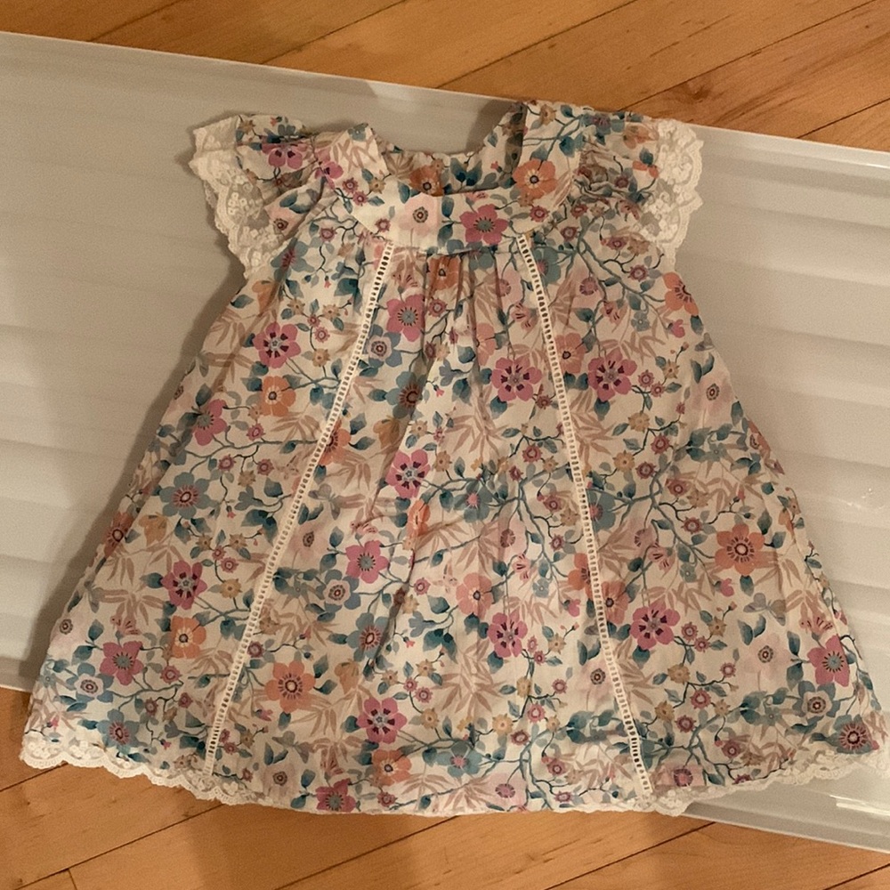 Bebe floral cotton baby dress